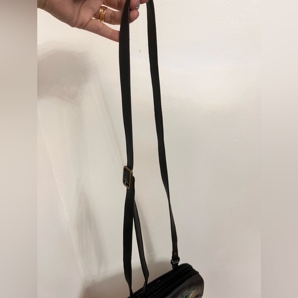 Anuschka Bag Vintage hand painted Bouquet Birds Flowers crossbody - Picture 7 of 16